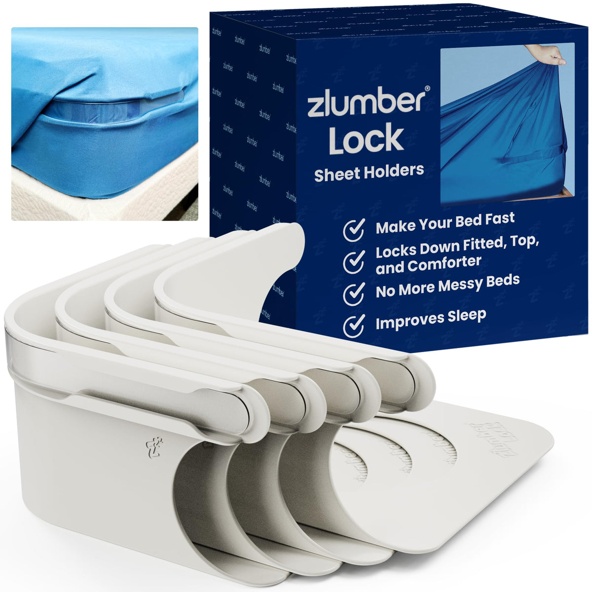 Zlumber frontal del empaque mostrando el sistema completo y facilidad