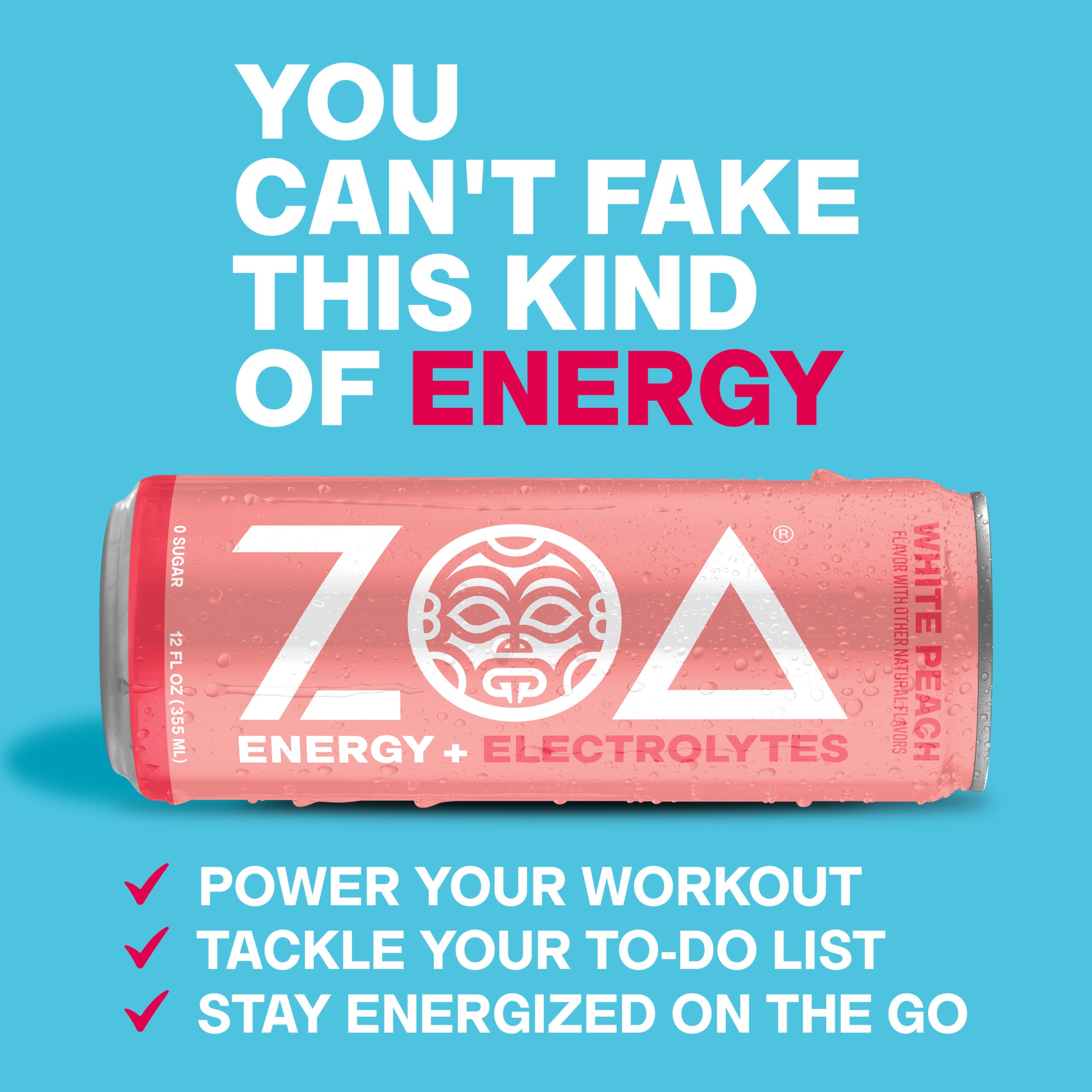 ZOA ingredientes clave mostrando electrolitos y vitaminas para energía