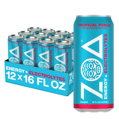 ZOA lata frontal muestra diseño atractivo y energía sin azúcar