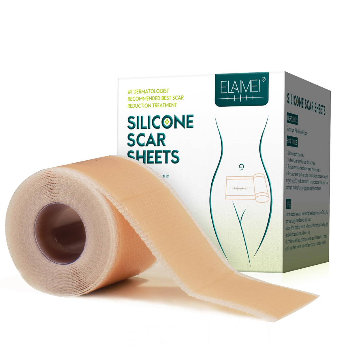 ZODENIS rollo frontal mostrando largo y anchura, producto versátil