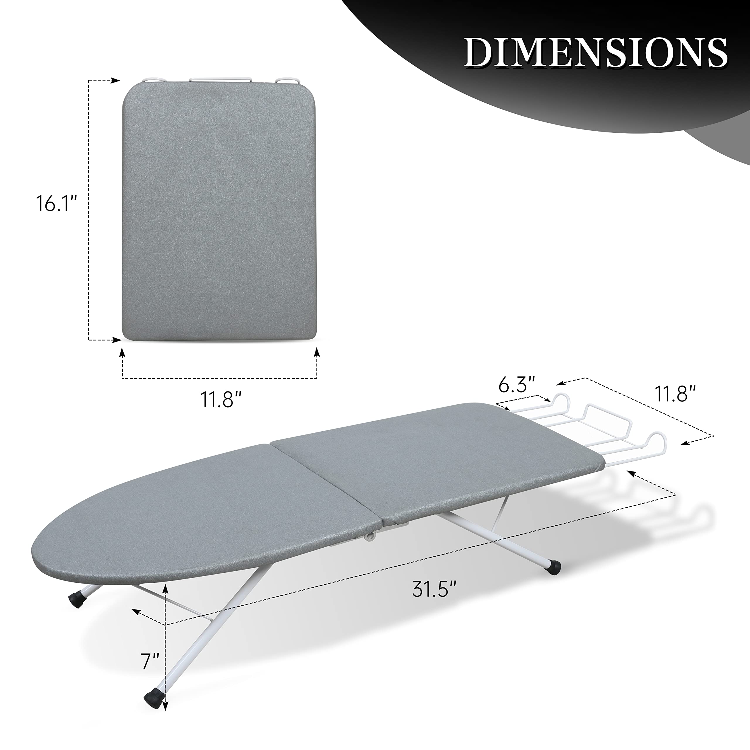 ZOES HOMEWARE comparación de tamaño junto a una silla, tamaño portátil
