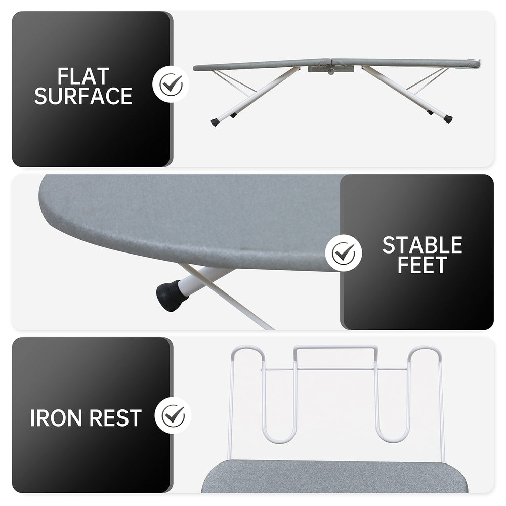 ZOES HOMEWARE tabla plegada lista para guardar, ahorro de espacio