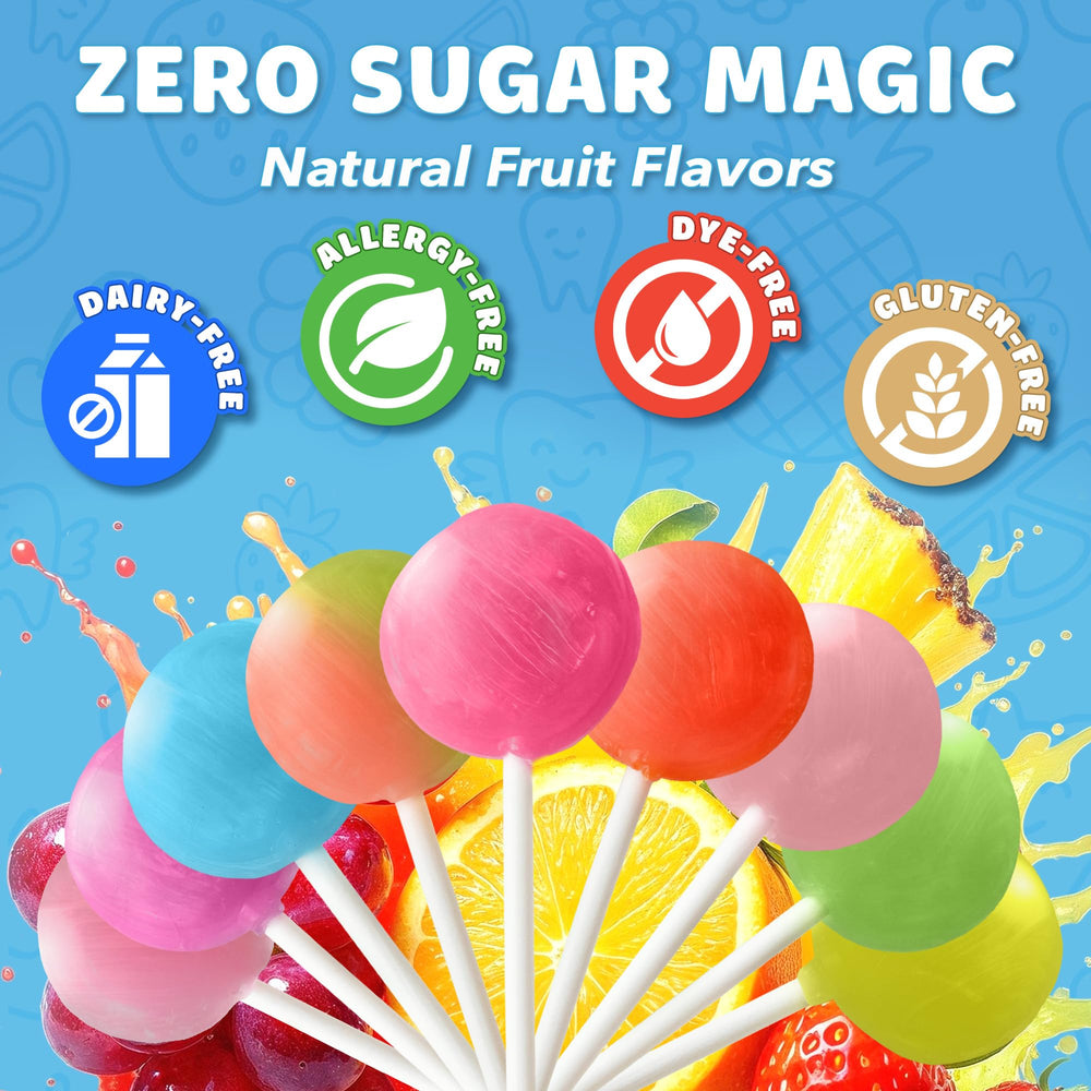 Zollipops piruleta envuelta individualmente, higiene y facilidad para loncheras