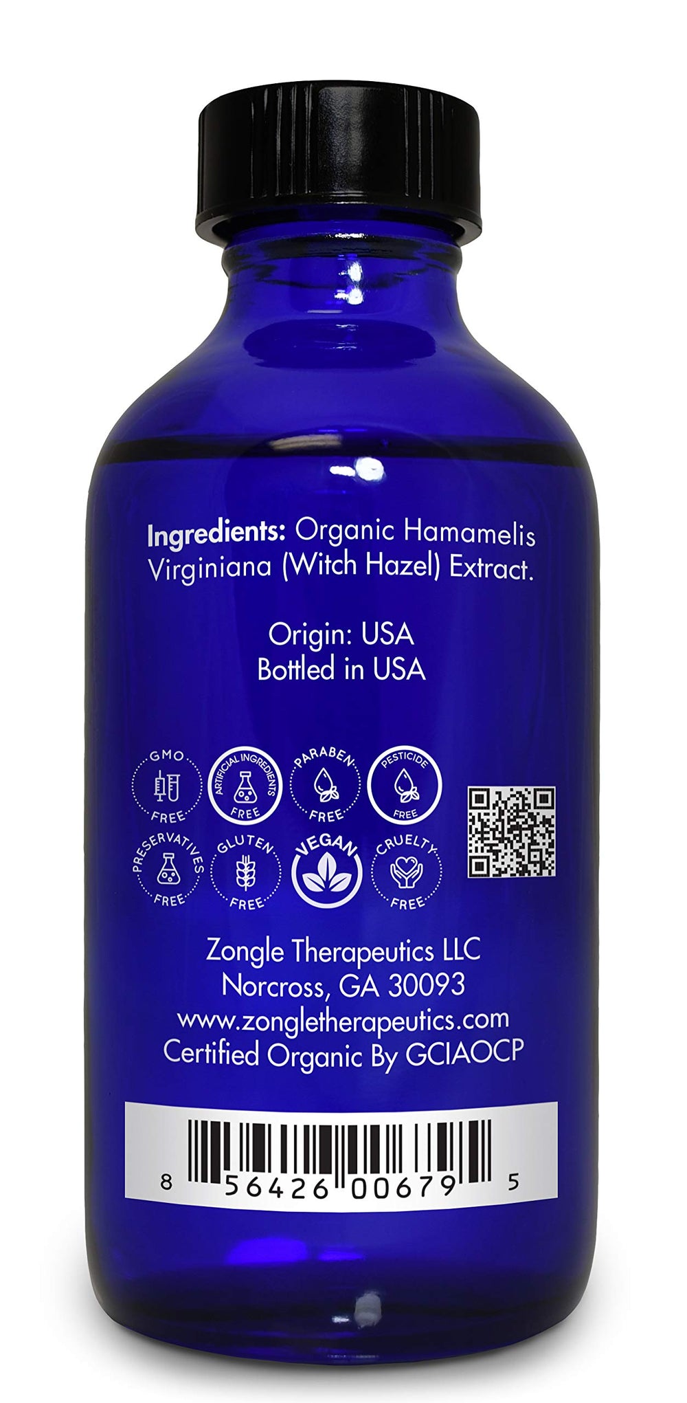 Zongle Therapeutics comparación de tamaño 4 oz para referencia práctica