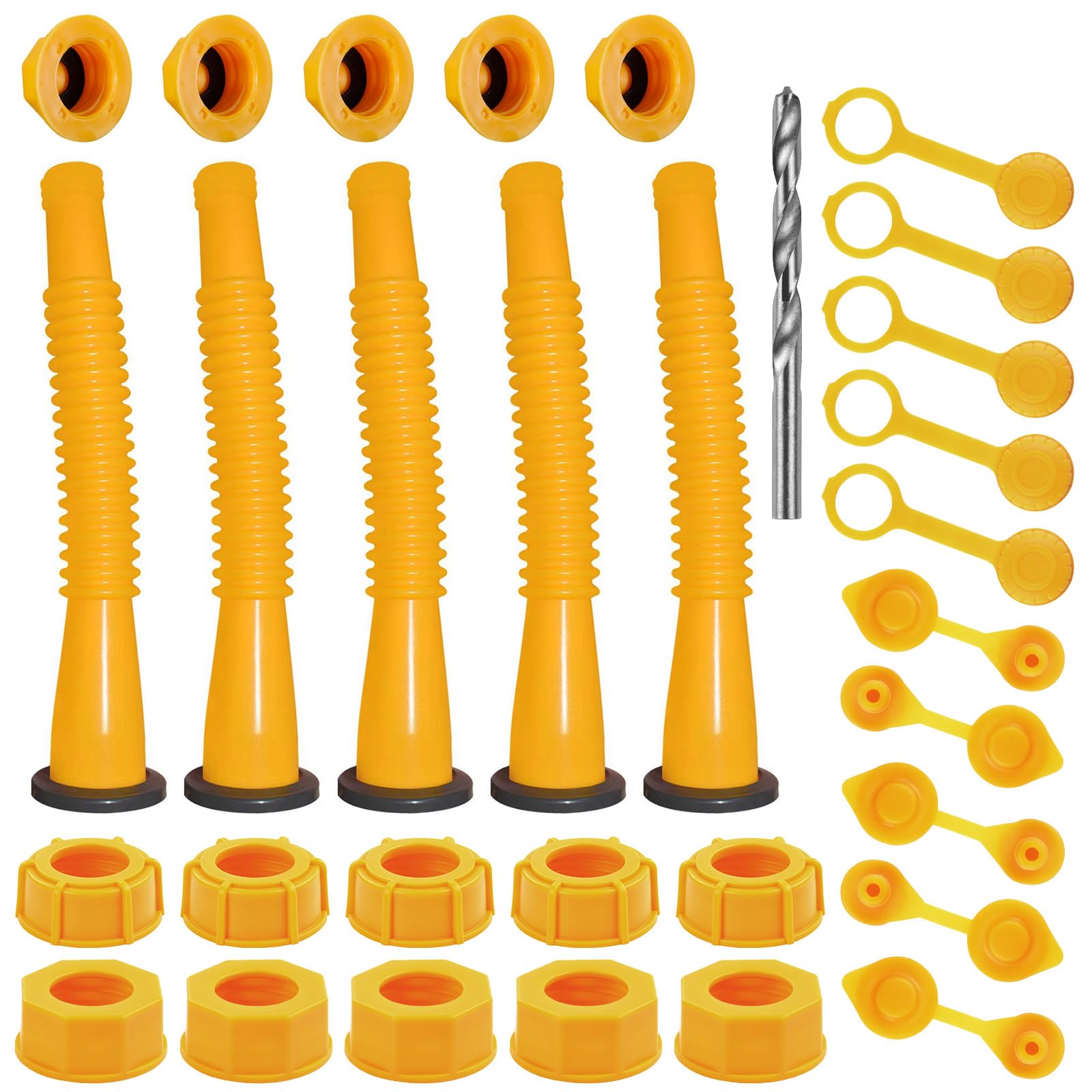 Zoolowua kit frontal con cinco picos amarillos y accesorios, instalación rápida