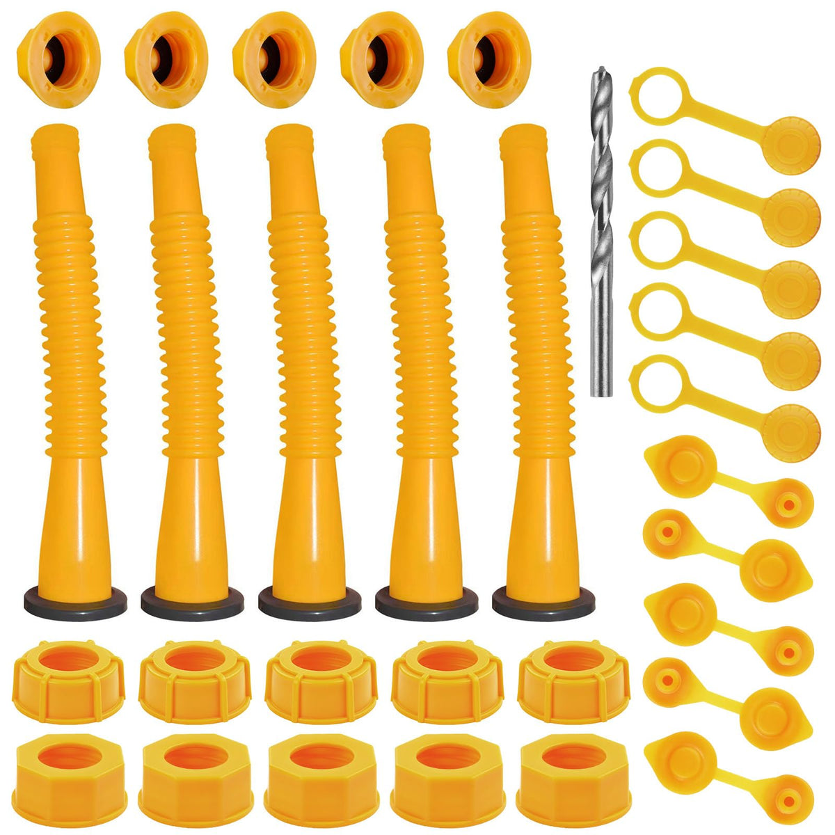 Zoolowua kit frontal con cinco picos amarillos y accesorios, instalación rápida
