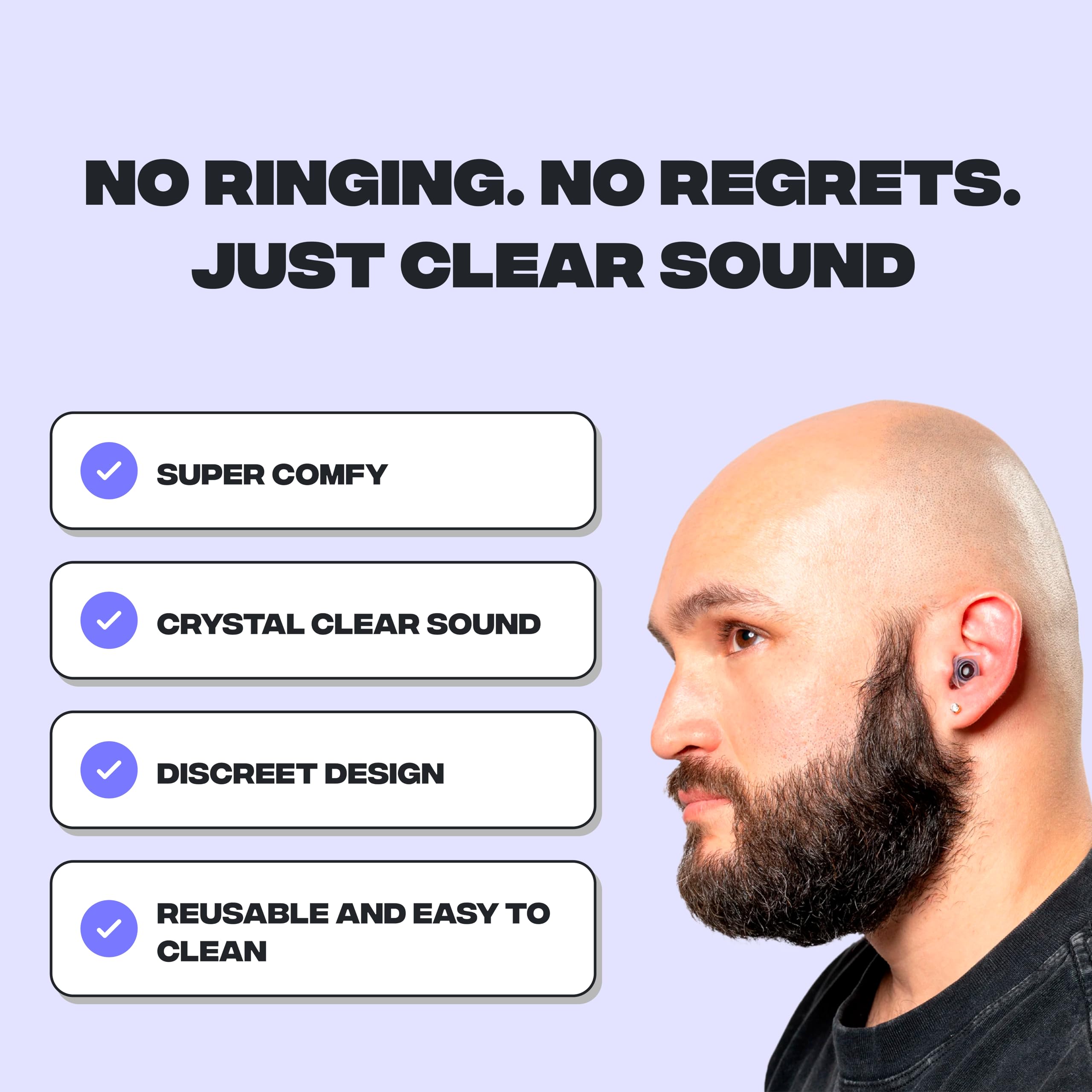 Zound detalle del filtro acústico que preserva la claridad musical
