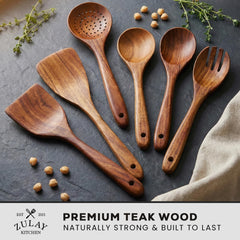 Zulay Kitchen close-up del grano de teca, resistencia y belleza natural
