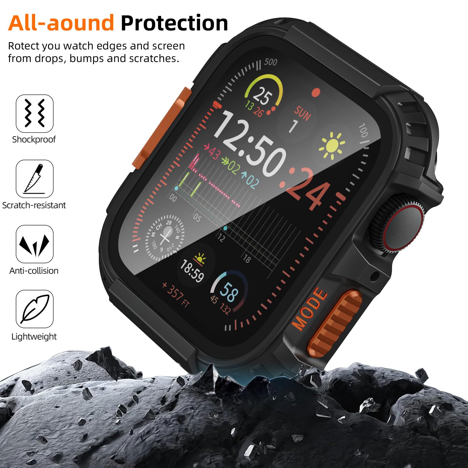 Zumyzu protector de cristal templado 9H manteniendo alta visibilidad