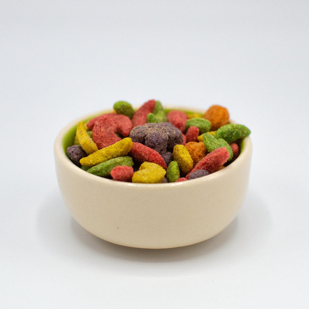 ZuPreem pellet beside a coin for size comparison and portion planning