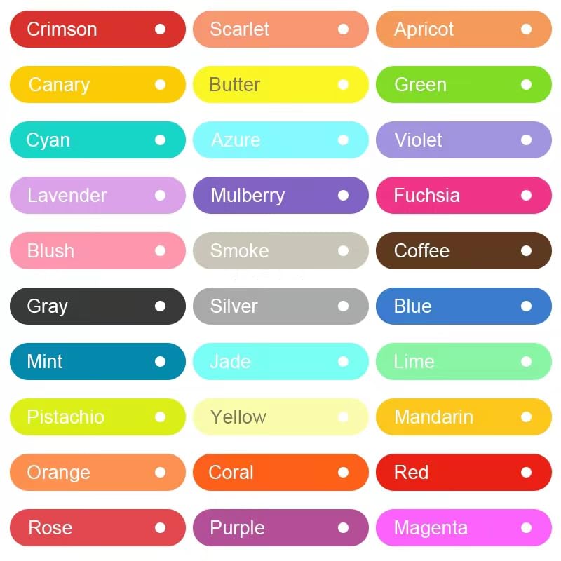 ZWIOT gama abierta de colores pastel mostrando variedad y armonía