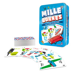 Zygomatic Mille Bornes primer plano de cartas para ver ilustraciones y legibilidad