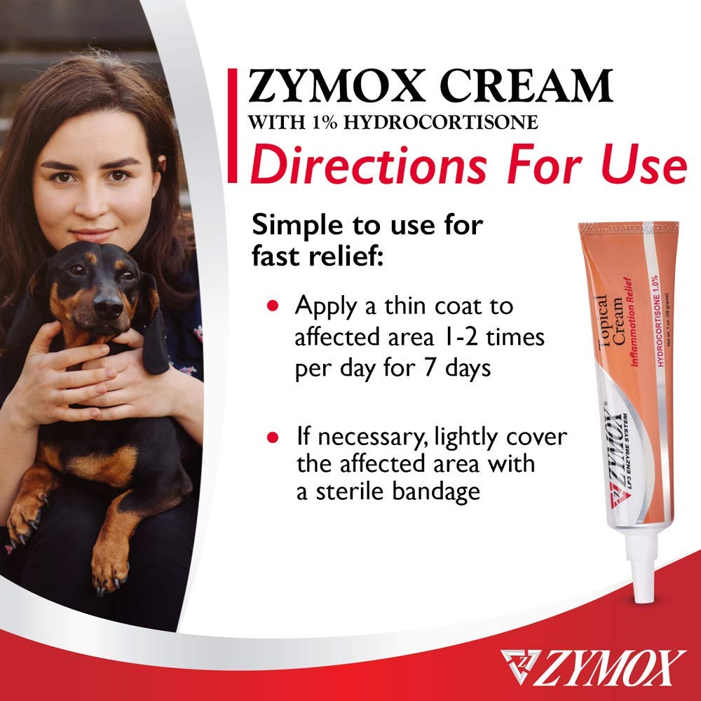 Zymox crema aplicada en pliegue facial demostrando compatibilidad en zonas delicadas