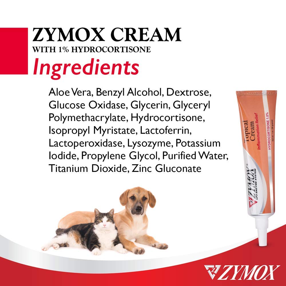 Zymox etiqueta con ingredientes y uso veterinario para lectura clara de instrucciones