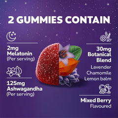 ZzzQuil etiqueta lateral con información de ingredientes y beneficios